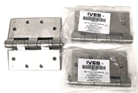 3 New IVES Hinges .372 Full Mortise Ball Bearing Hinges 4.5'' x 4.5''