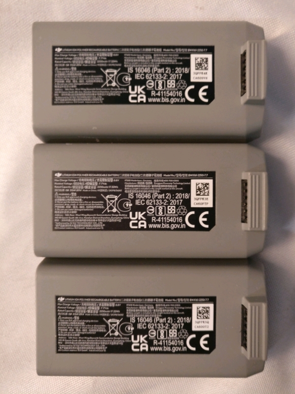 3 Batteries for DJI Mini 2 Ultralight Drone