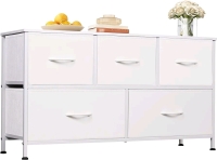 WLIVE Fabric Dresser with 5 Drawers.