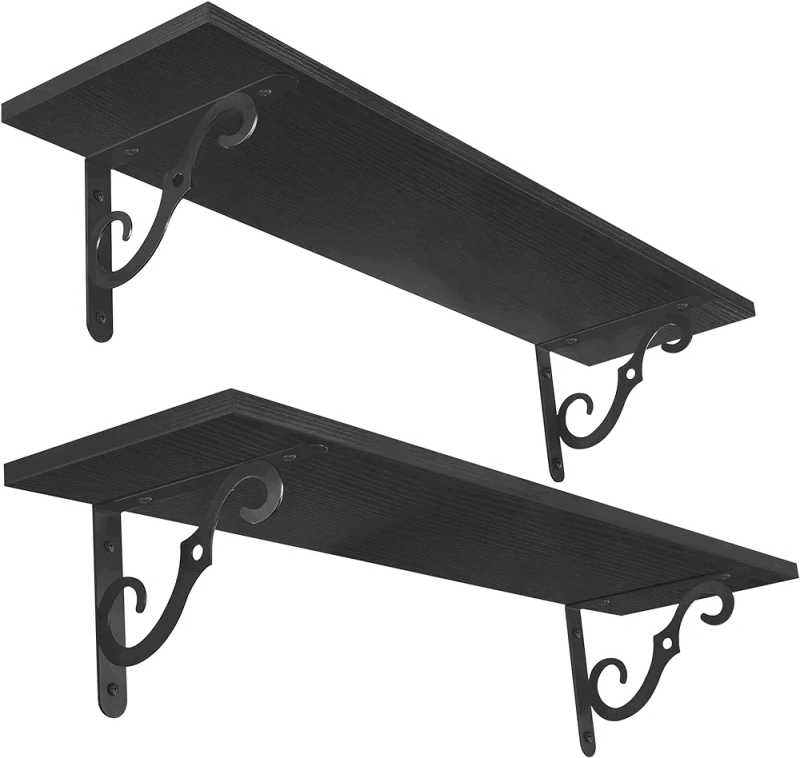 2 New Muxx Stil Wall Shelves - Black