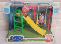 New - Peppa Pig ' Playground Fun ' Playtime Set