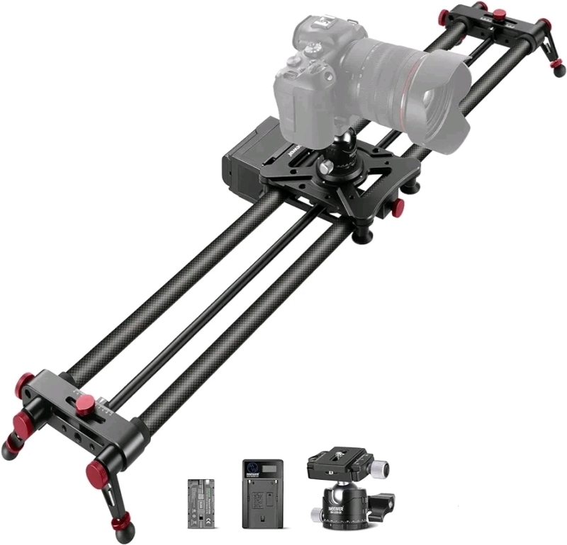 New - NEEWER 39.4”/100cm Motorized Camera Slider, App Control Dolly Rail Slider,