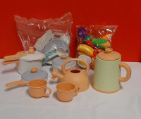 New Toy Kitchen Items Pots Pan Cutlery Play Food and all the Rest!