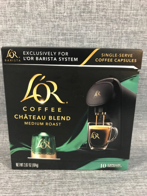 10 New L'OR Single Serve Coffee Capsules Medium Roast