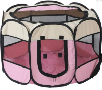 Pet Fence Scratch-resistant Oxford Cloth Collapsible Tent Dog Cage Dog Cat Delivery Room 73*73*43cm