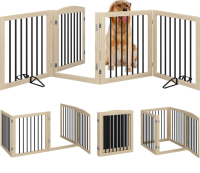 Vantas Freestanding Pet Gate for Dogs 96" Wide, 30" Tall