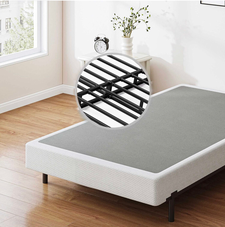 Daqutic Box Spring Twin，9 Inch Metal Box-Spring Only, Mattress Foundation