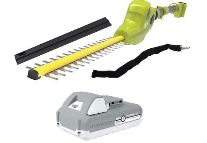 New Sun Joe 24V-PHT17-LTE 24-Volt* IONMAX Cordless Pole Hedge Trimmer Kit | 17-inch