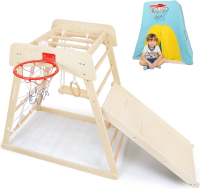 Climbing Toys for Toddlers 10-in-1 Indoor Playground Montessori Jungle Gym Wooden