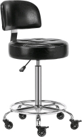 New CoVibrant Lockable Stool with Back and Foot Rest