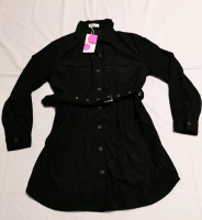 New Paint colors Fashion sz Medium Corduroy Button-down Dress
