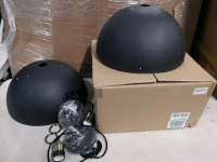 2 Retro Pendant Lights - Black