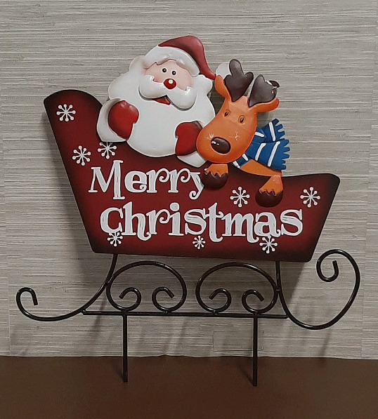 Outdoor Metal Christmas Decor 18 x 19 inches