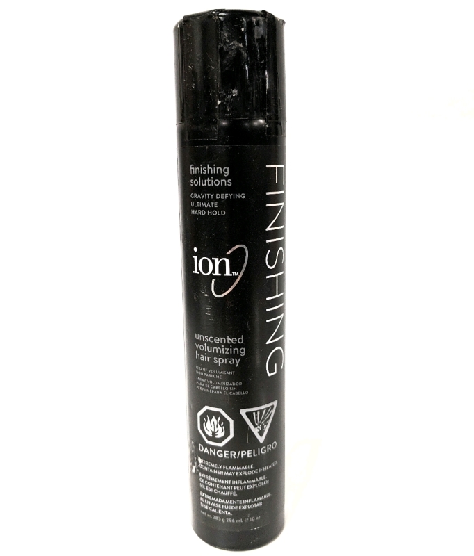 New ION Finishing Spray / Unscented Volumizing Hair Spray 296ml