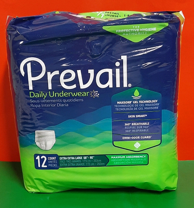 Prevail Daily Underware XXL 68 x 80" 12 per pack