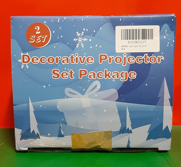 2 Sets of Outdoor Holiday Decorative Projector Lights