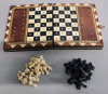 Two (2) Small Travel Wood Chess Cases with Pieces , Both Complete - 3