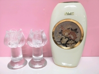 Vintage Home Decor - Candle Holders & Vase