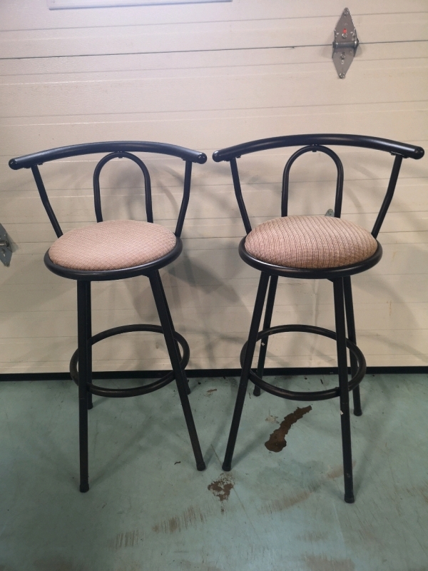 2 Swivel Bar Stools - 39" tall