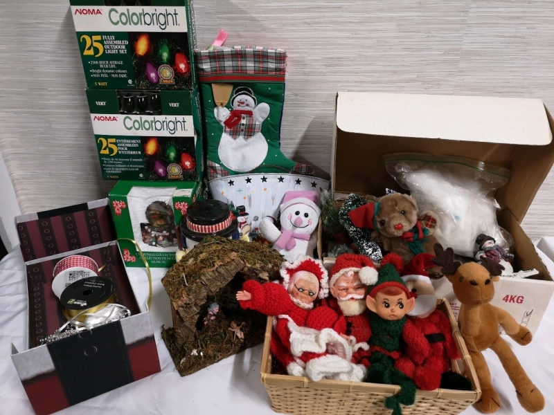 Large Christmas Lot - Decorations + Lights