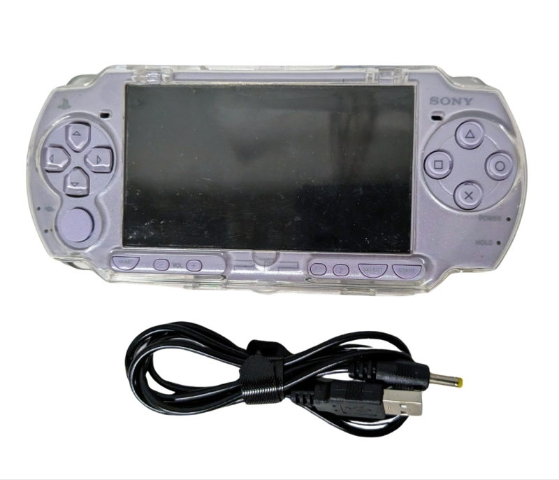 SONY PSP Playstation Portable Gaming System with Hard Case (As-Is) Lavender Purple