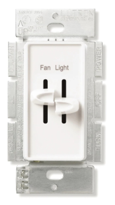New Lutron Fan Controller and Light Dimmer