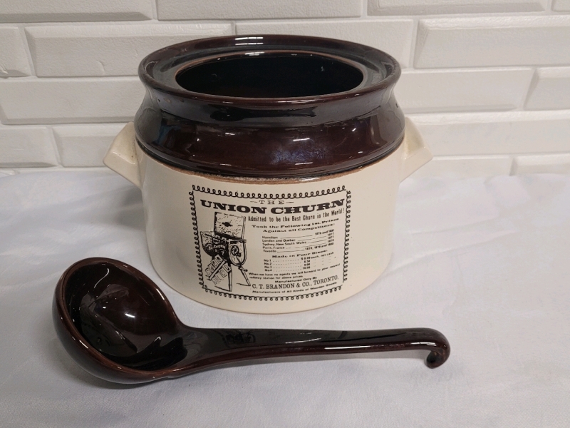 Soup Crook with Ladle . Reproduction Union Churn Crook