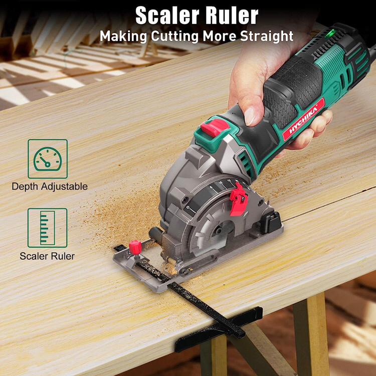 New Mini Circular Saw, HYCHIKA Compact Circular Saw Tile Saw