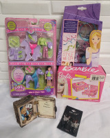 Little Girls Toy Lot : Barbie Jewelry Box , Pollyanna Pockets , Jewelry Craft , Hair Clips