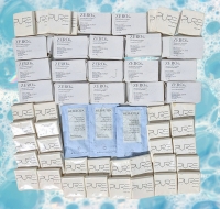 New Travel Soaps : 34 Gloss PURE Lemon Infusion Face Bars (approx 8g ea) , 17 ZERO Triple Milled Bath Soap (28g ea) + 3 Kerasilk Hair Strengthening Masks (15ml)