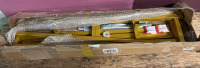 Gold Coloured Square Backdrop Stand - As Is