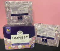 NEW 54 Honest Overnight Diapers