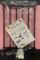 Short dog gate expandable 14.17&rdquo; H , Black