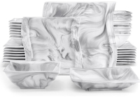 New MALACASA Dish 30-Piece Porcelain Square