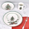 New - 16pc Christmas Dishes Dinnerware sets, Christmas Tree Ceramic Dinnerware Set for 4 - 2