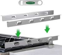 Stove Gap Covers Stove Guard Stainless Steel Will Not Melt and Burn Like Silicone Kitchen Stove Counter Gap Covers Stock photos used