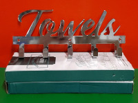 2 Kibaga Towel Racks Both Chrome 12.9 x 1.25"