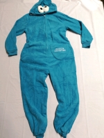 Cookie Monster Onesie Adult sz Large