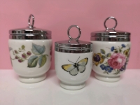 3 Vintage Royal Worcester Egg Coddlers