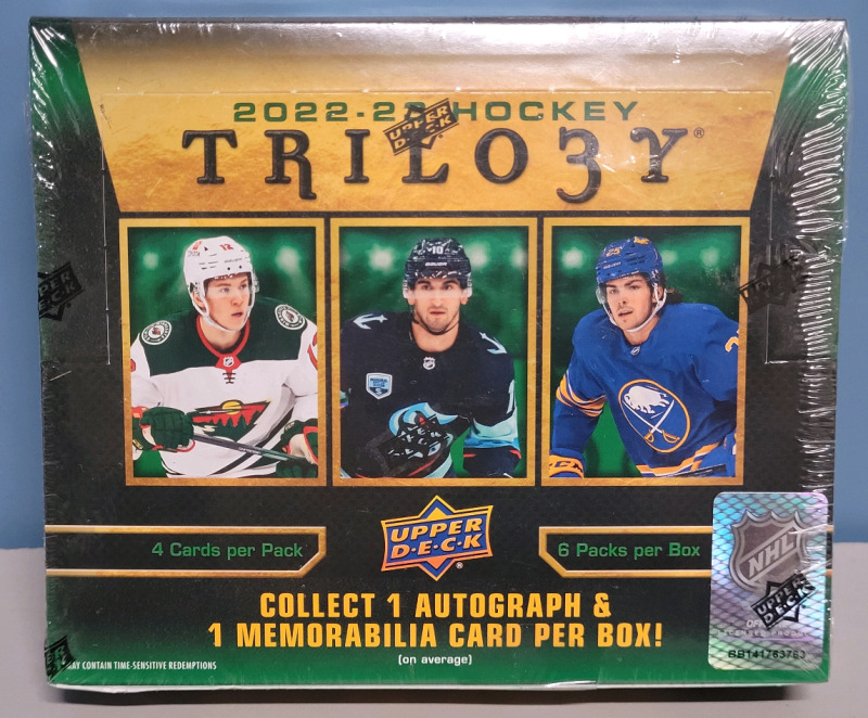2022 - 2023 Upper Deck Trilogy NHL Hockey Trading Card Sealed Hobby Box