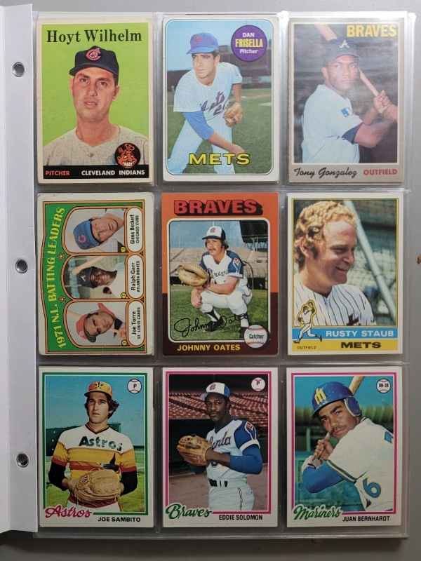 1958 , 1969 - 1991 MLB Baseball Trading Card Singles , 108 Cards No Doubles