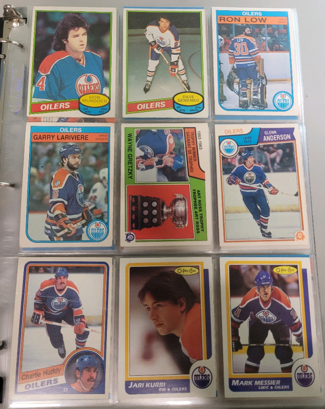 1980 - 2021 NHL Hockey Edmonton Oilers Trading Cards Singles , 233 Cards No Doubles