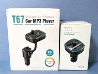 2 New Open Box Multifunction FM Transmitter / Handsfree Kits / USB Chargers (As-Is)