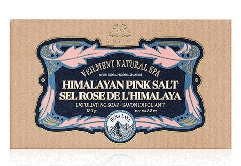 New Himalayan Pink Salt Exfoliating Soap Bar 150g