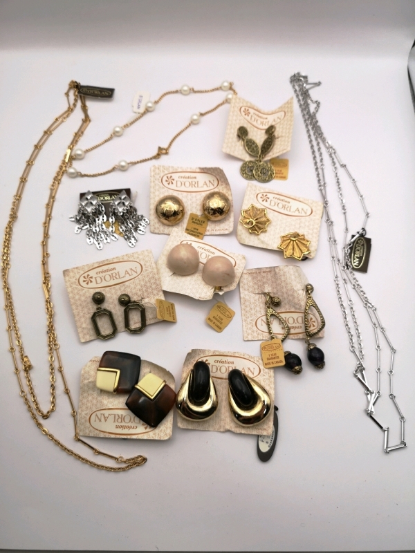 Vintage D'ORLAN Statement Earrings + Necklaces