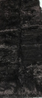 88&rdquo;x60&rdquo; Black Fur Rug