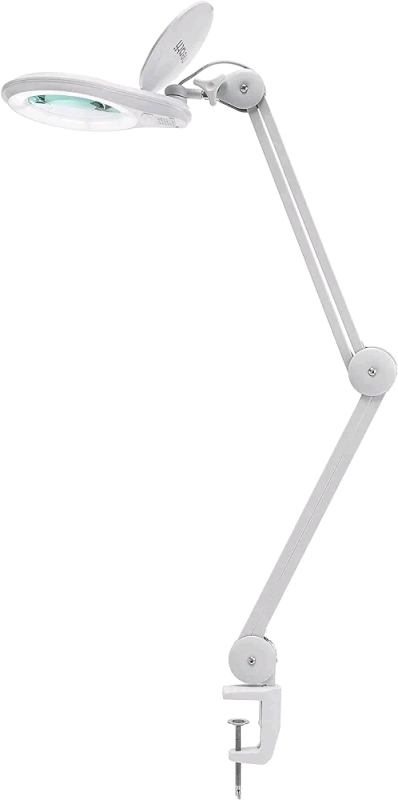 New Neatfi 1200 Lumens Magnifying Lamp with Clamp in White