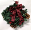 3 New 15" Christmas Wreaths with Built-In Battery-Powered Lights - 2