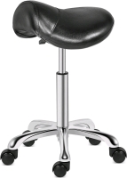 New Kaleurrier Saddle Stool Rolling Swivel Height Adjustable with Wheels