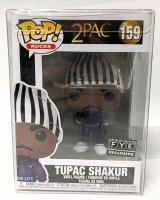 New FUNKO POP! #159 Tupak Shakur Vinyl Figure (FYE Exclusive) in Clear Plastic Case